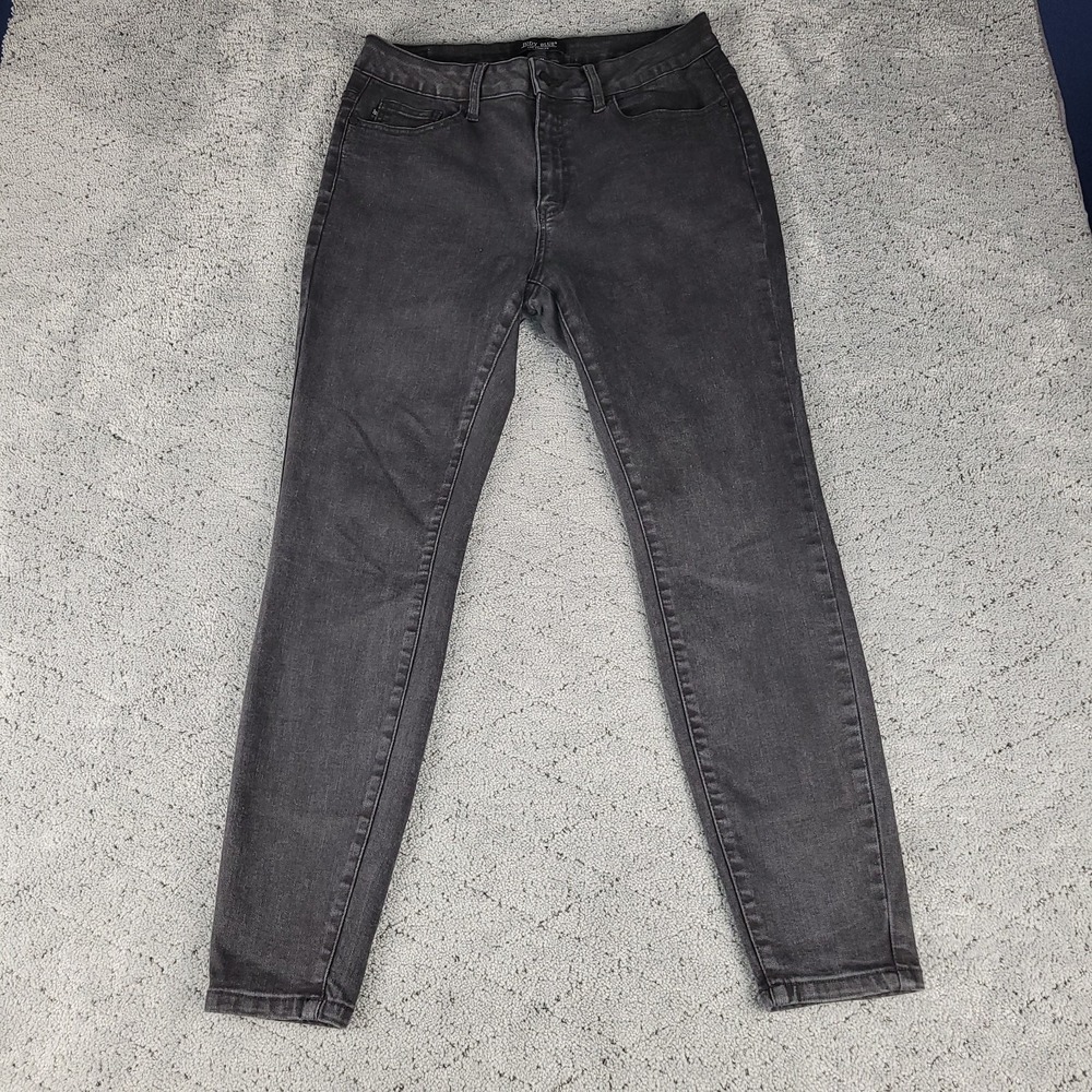 Judy Blue Jeans Womens 14W Skinny Plus Size Mid Rise Dark Wash Stretch Slimming